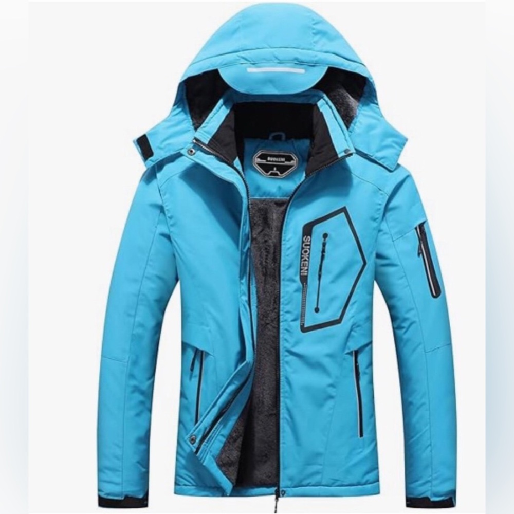 NWT SUOKENI Women's Waterproof Ski Jacket Warm Winter Snow Coat Hooded